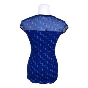 Unisex Karen Millen - Short-sleeved blouse, size 36 - Blue (2)