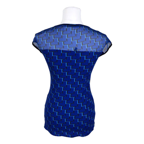 Unisex Karen Millen - Short-sleeved blouse, size 36 - Blue (2)