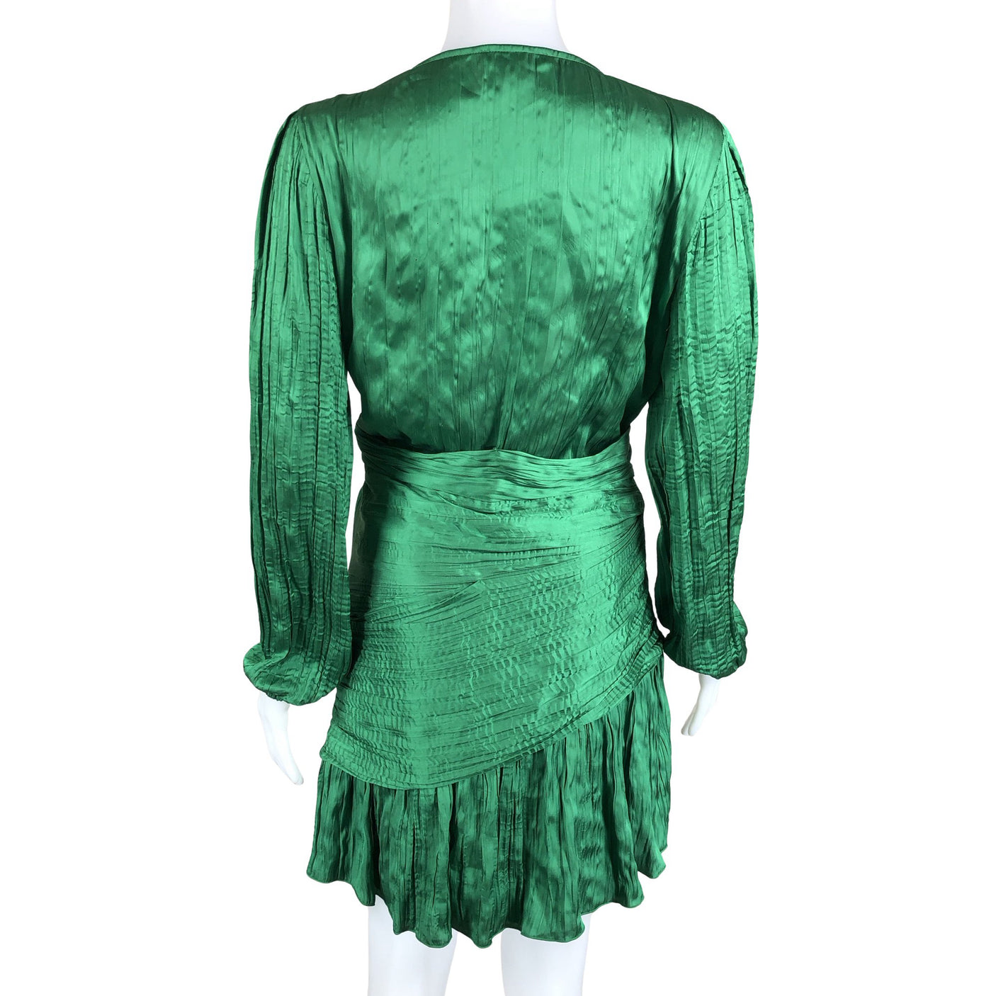 Unisex Maje - Schiffon dress, size 38 - Green (2)