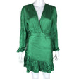 Unisex Maje - Schiffon dress, size 38 - Green ()