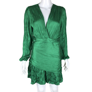 Unisex Maje - Schiffon dress, size 38 - Green (1)
