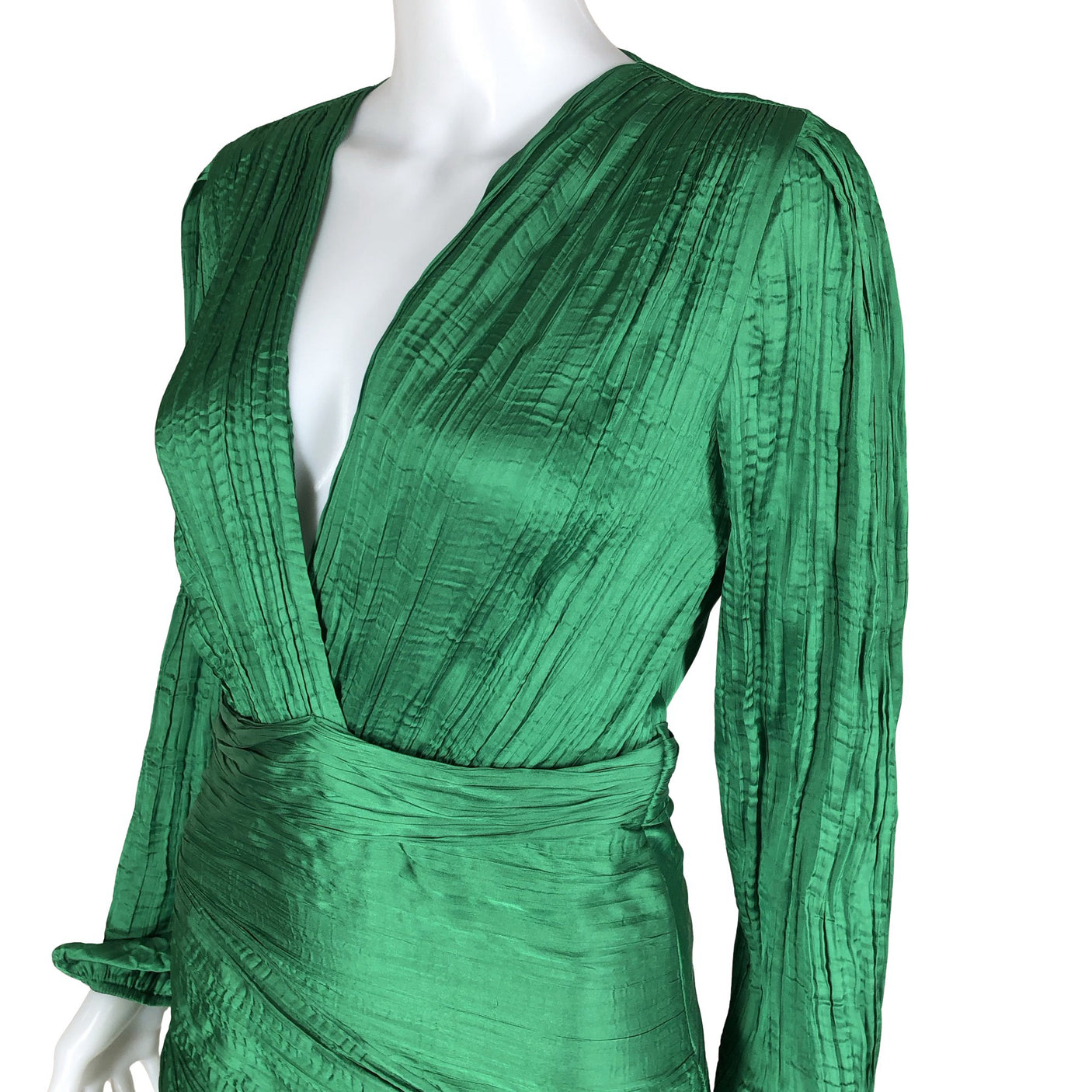 Unisex Maje - Schiffon dress, size 38 - Green (3)
