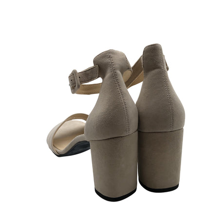 Unisex Vagabond - Open toe high heel shoes, size 40 - Beige (2)
