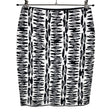 Unisex Marc Cain - Tricot skirt, size 36 - Black ()