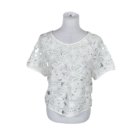 Unisex Parisian - Short-sleeved blouse, size 38 - White ()