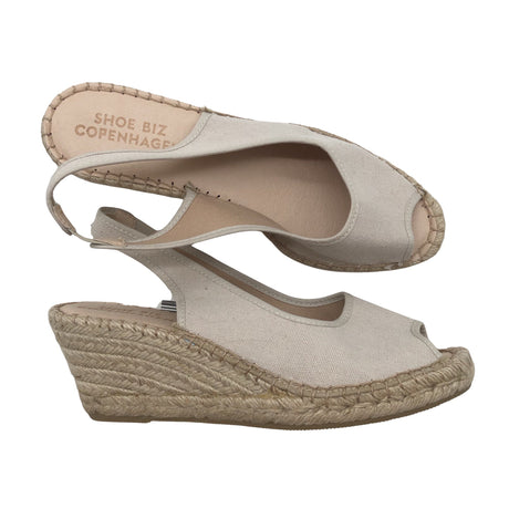 Unisex Shoe Biz Copenhagen - Wedge sandals, size 39 - Beige ()