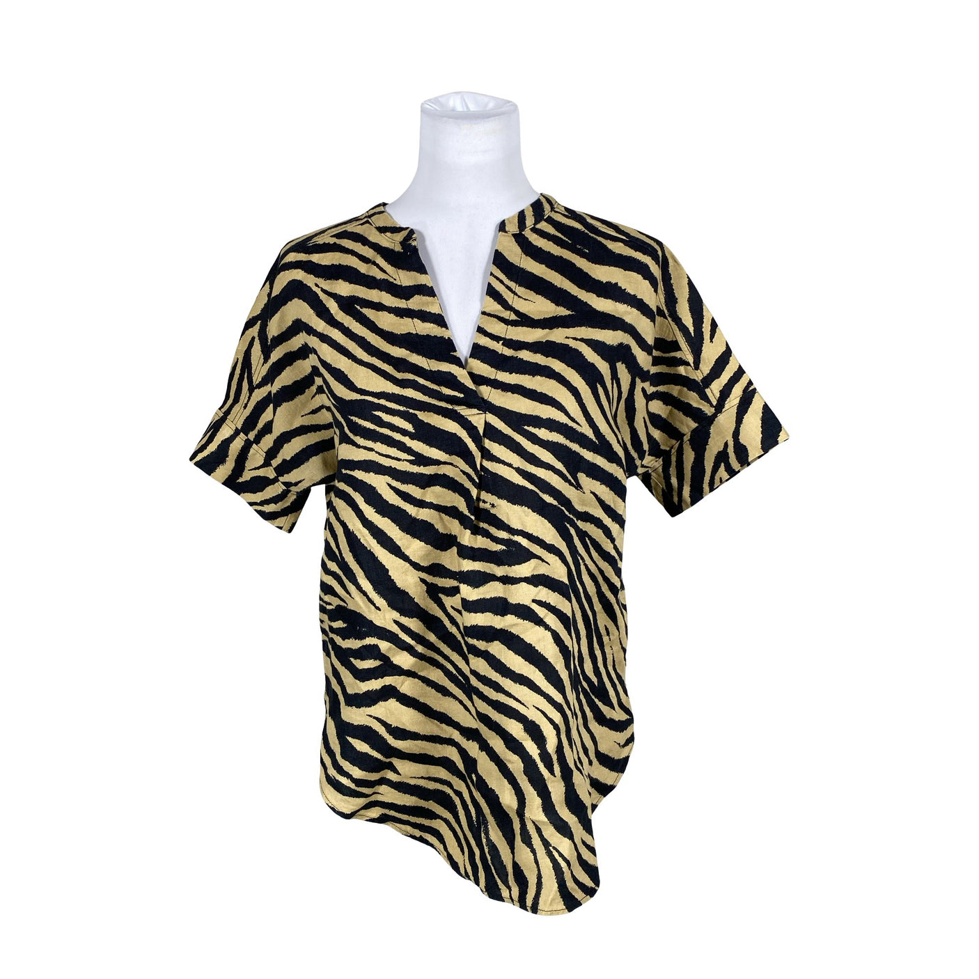 Unisex Marks&Spencer - Short-sleeved blouse, size 36 - Beige (1)