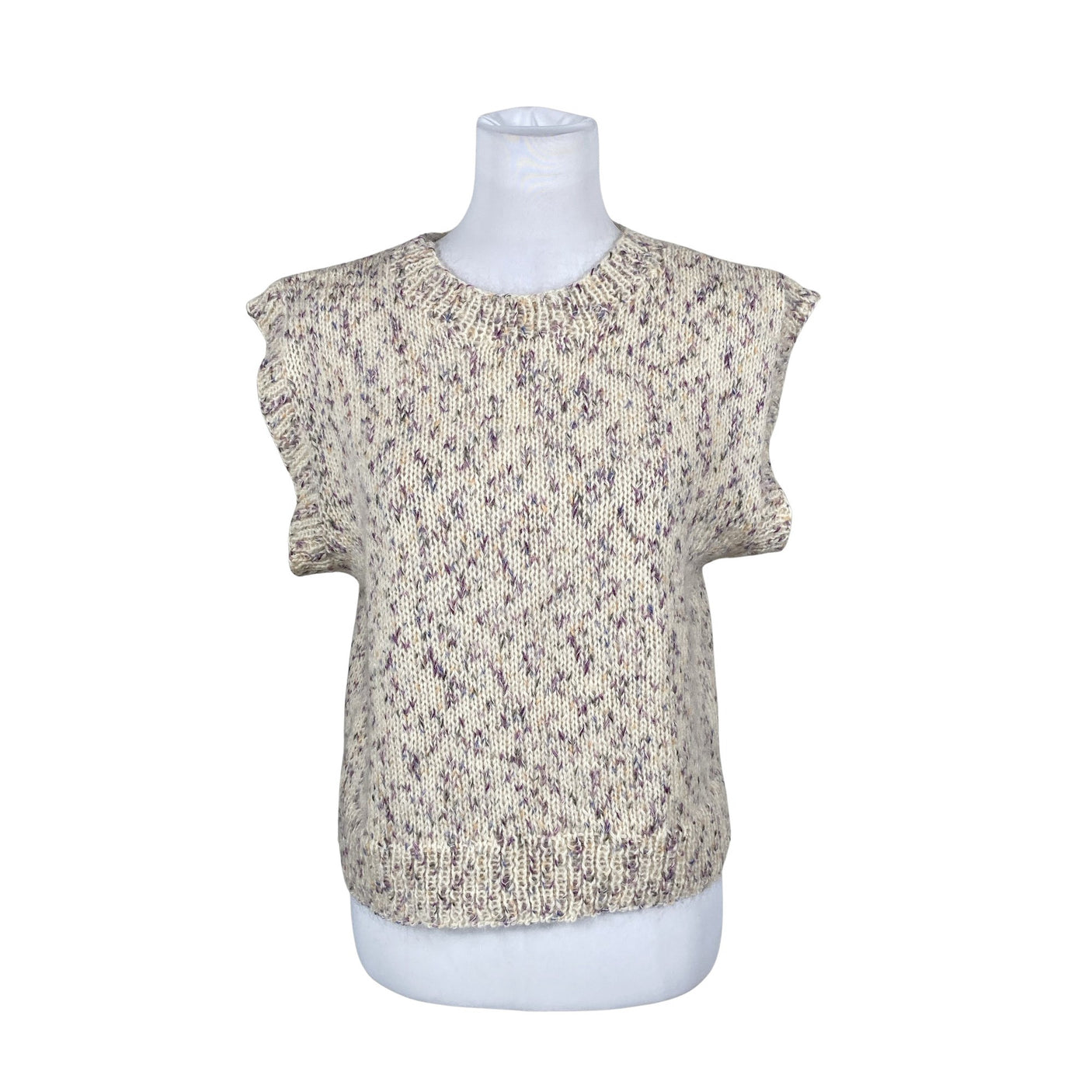 Unisex Handmade - Knit vest, size 36 - Beige (1)