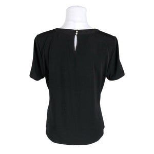 Unisex Karl Lagerfeld - Short-sleeved blouse, size 38 - Black (2)