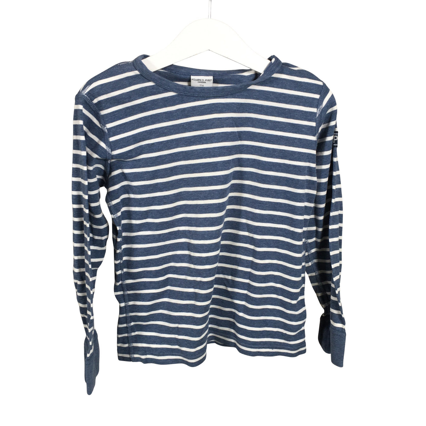 Unisex Polarn O. Pyret - Tricot shirt, size 110 - 116 - Blue (1)