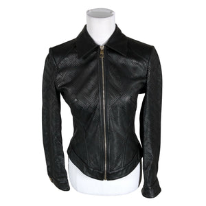 Unisex Versace Collection - Leather jacket, size 36 - Black (1)