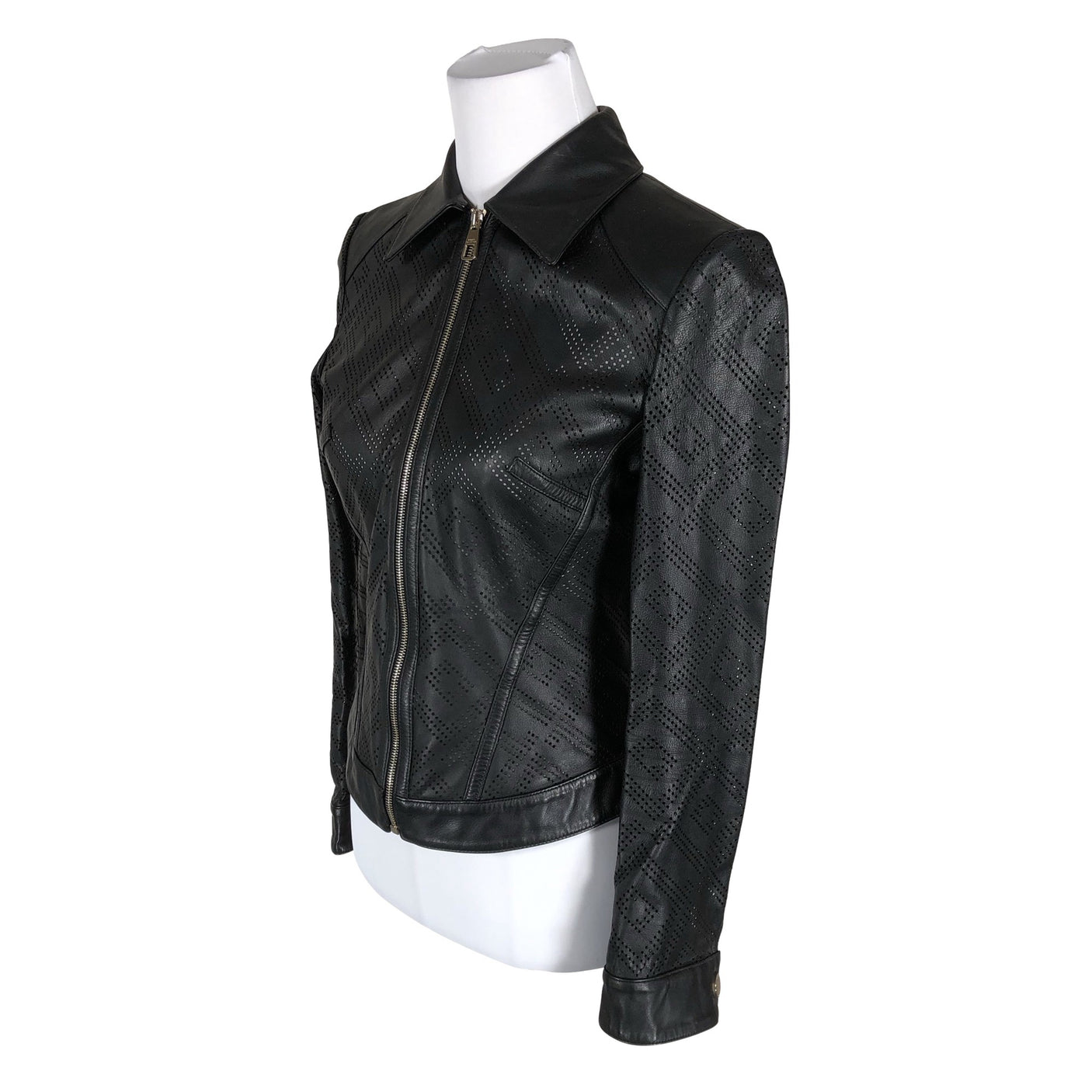 Unisex Versace Collection - Leather jacket, size 36 - Black (3)