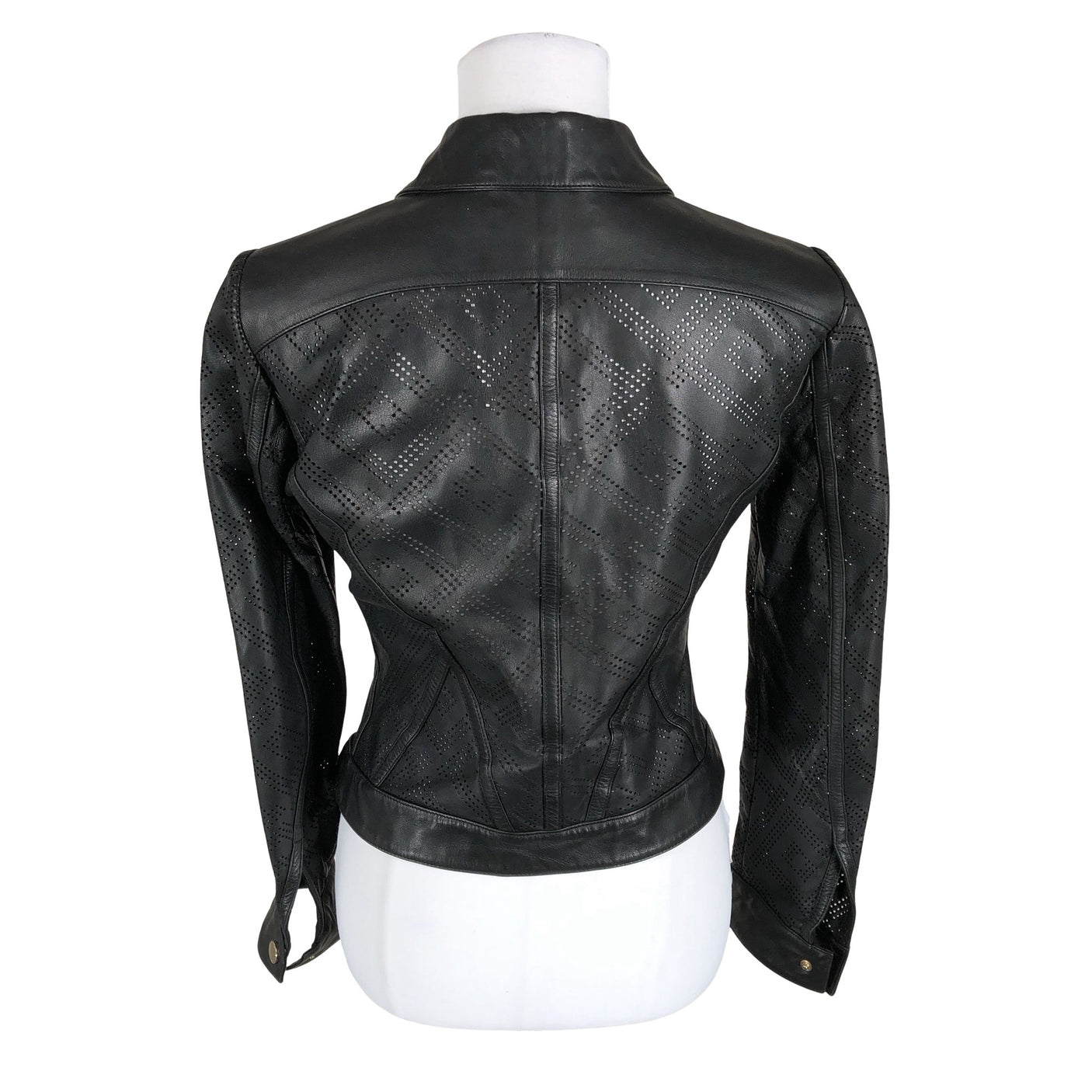 Unisex Versace Collection - Leather jacket, size 36 - Black (2)