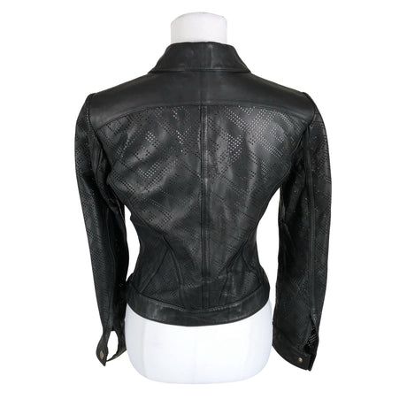 Unisex Versace Collection - Leather jacket, size 36 - Black (2)