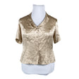 Unisex Kaliko - Short-sleeved blouse, size 42 - Gold ()