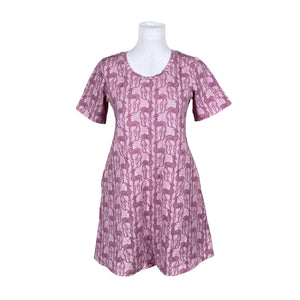 Unisex Iloinen Kettuliini - Tricot tunic, size 38 - Light pink (1)