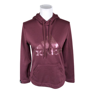 Unisex Adidas - Hoodie, size 34 - Wine red (1)