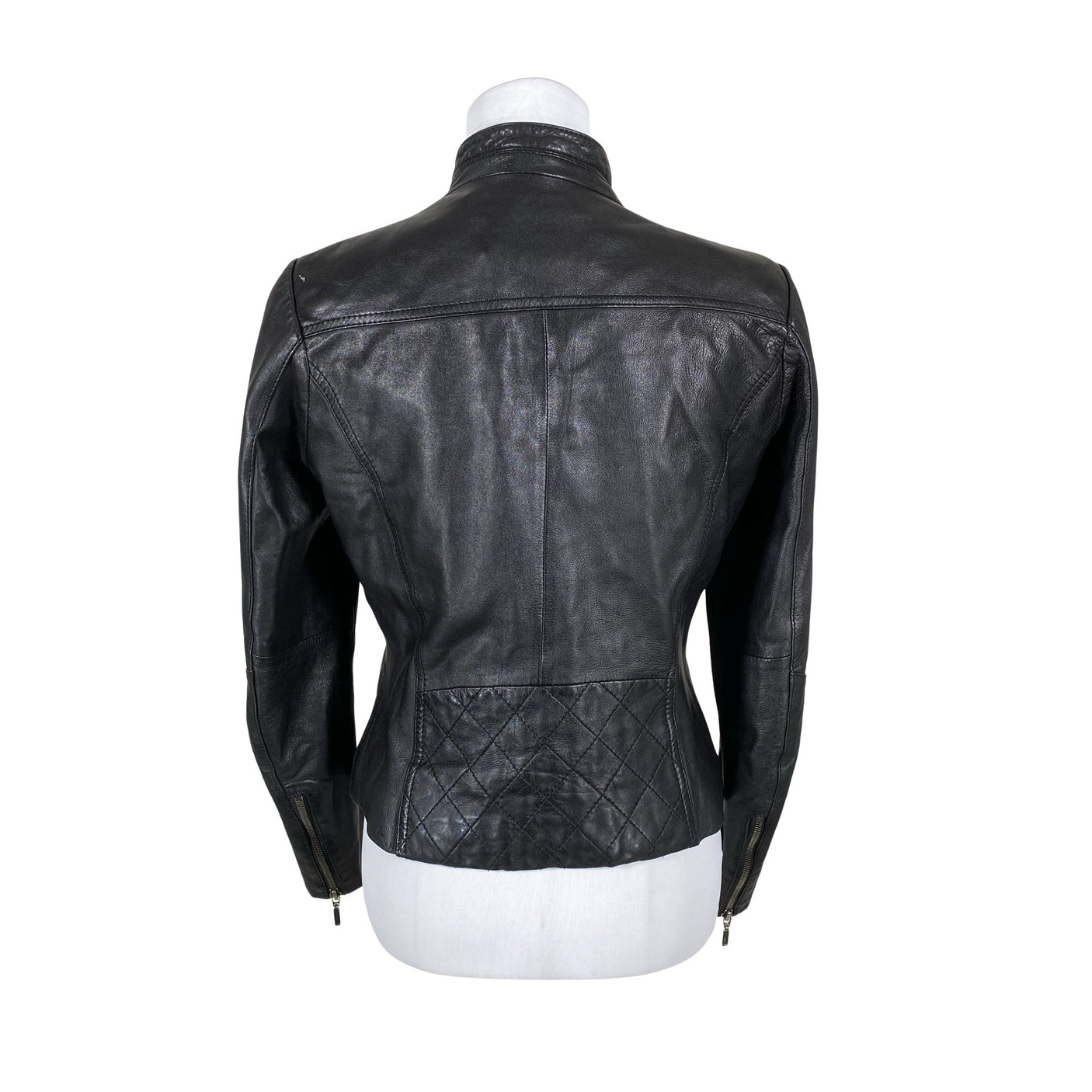 Unisex Saki - Leather jacket, size 38 - Black (2)