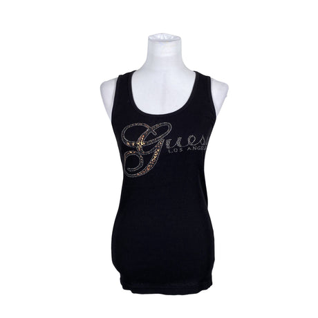 Unisex Guess - Tricot tank top, size 40 - Black ()