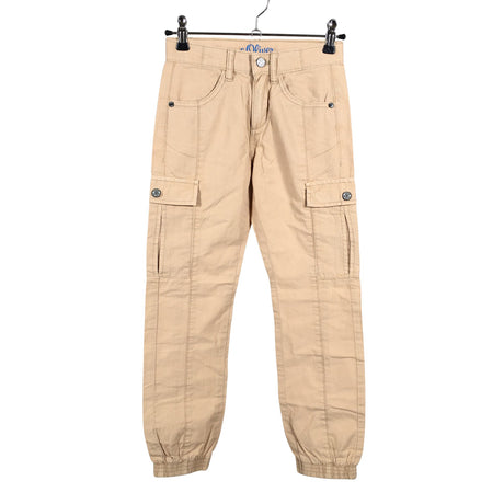 Unisex s.Oliver - Cargo pants, size 134 - 140 - Beige ()