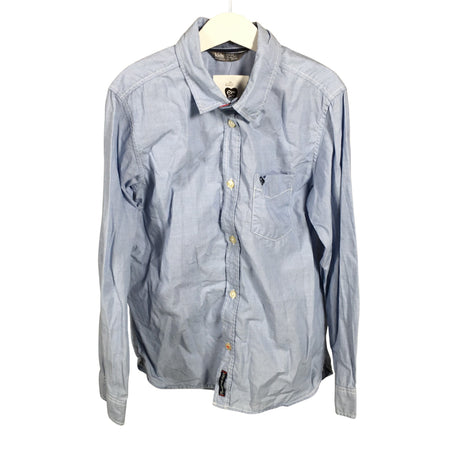 Unisex Lindex - Collared shirt, size 134 - 140 - Light blue ()