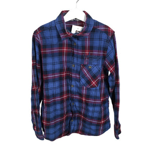 Unisex Lindex - Flannel shirt, size 128 - 134 - Blue (1)