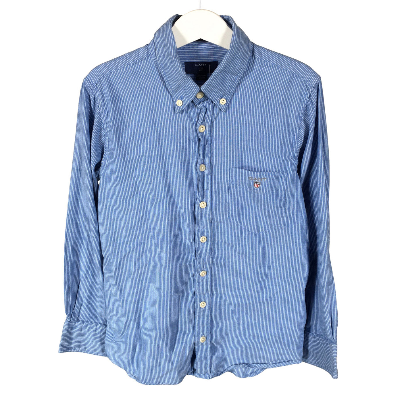 Unisex Gant - Collared shirt, size 122 - 128 - Light blue (1)