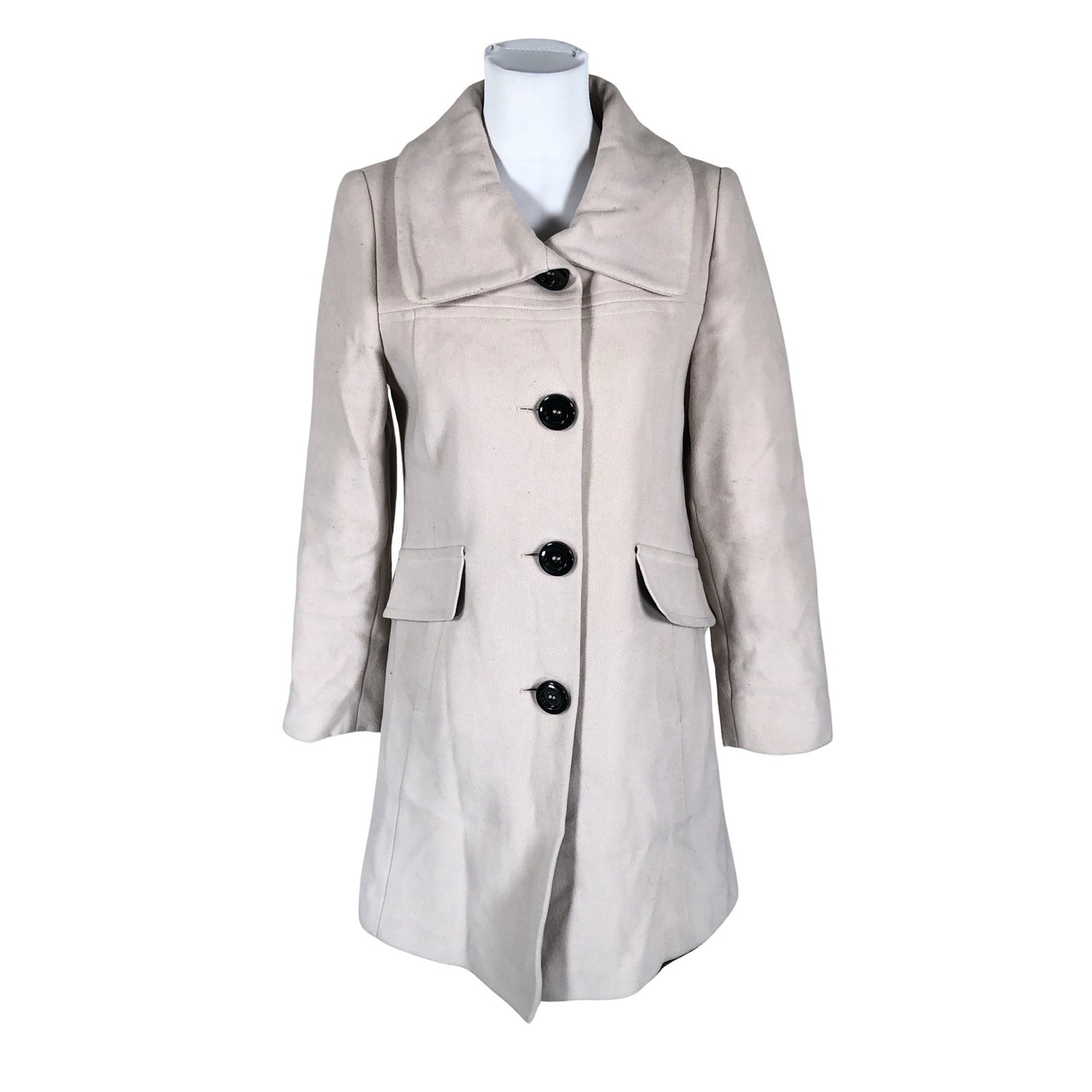 Unisex Finn Flare - Wool coat, size 36 - Beige (1)