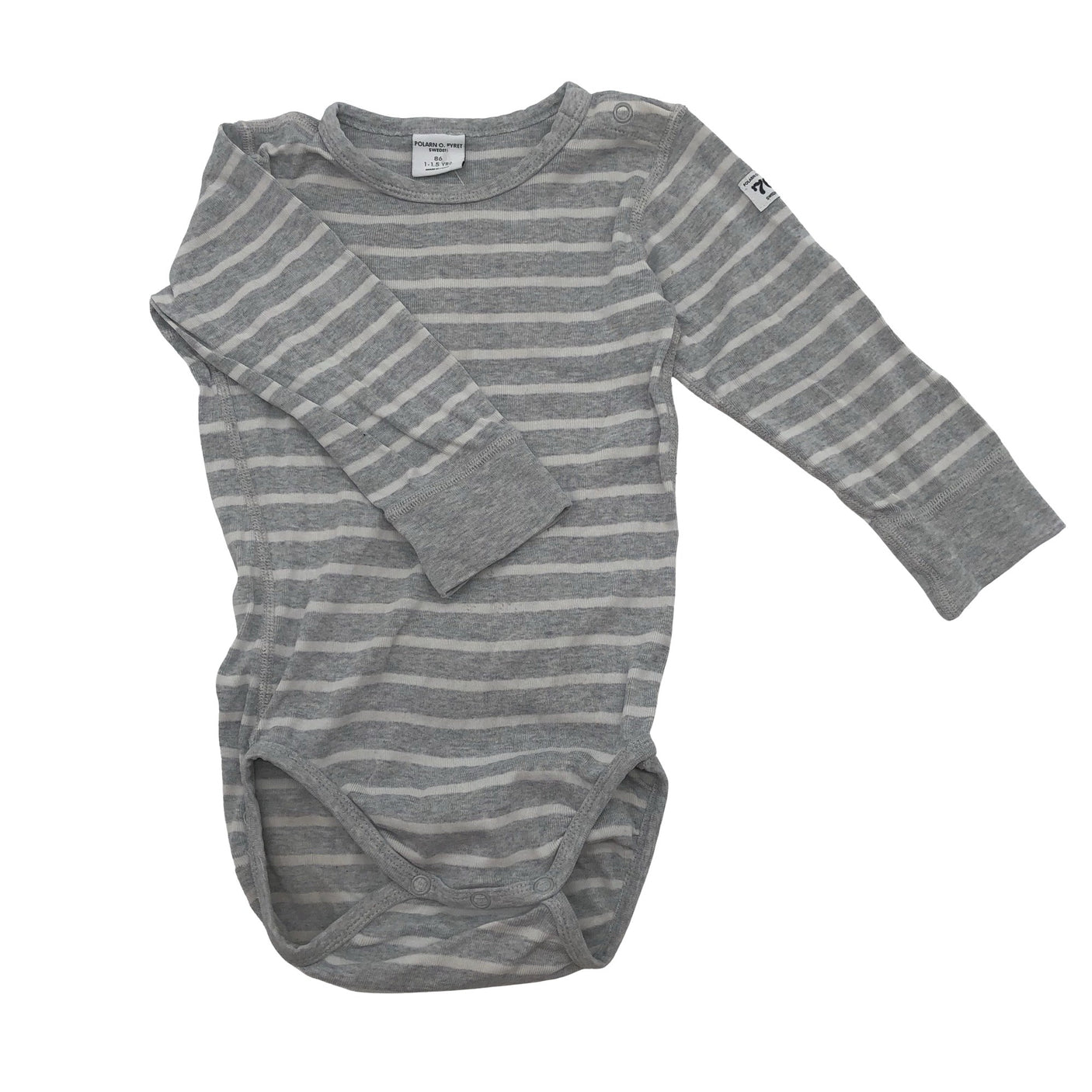 Unisex Polarn O. Pyret - Body, size 80 - 86 - Gray (1)
