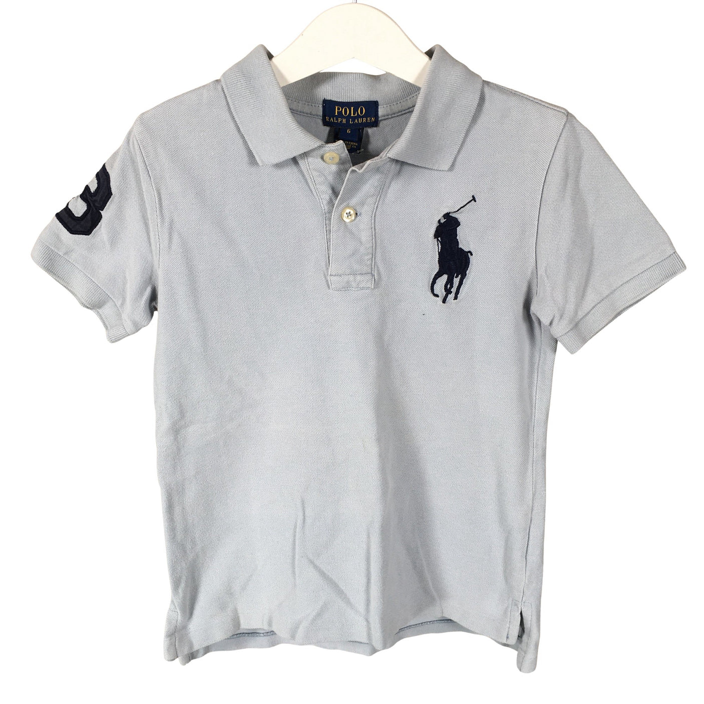 Unisex Polo Ralph Lauren - Polo shirt, size 116 - 122 - Blue (1)