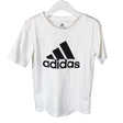 Unisex Adidas - Sports shirt, short sleeve, size 122 - 128 - White ()