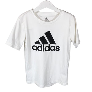 Unisex Adidas - Sports shirt, short sleeve, size 122 - 128 - White (1)