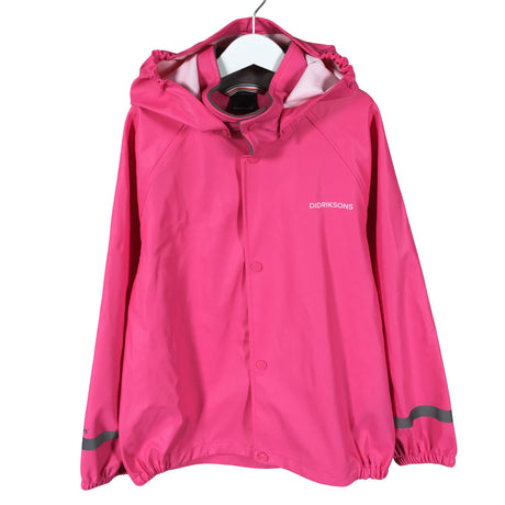 Unisex Didriksons - Rain jacket, size 134 - 140 - Pink ()