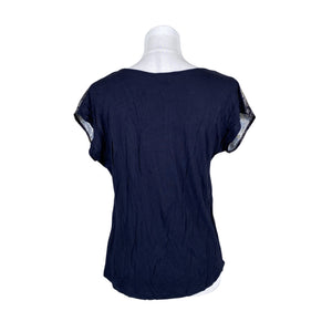 Unisex Esprit - Short-sleeved blouse, size 34 - Blue (2)