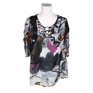 Unisex Polita - Blouse, size 38 - Gray (1)