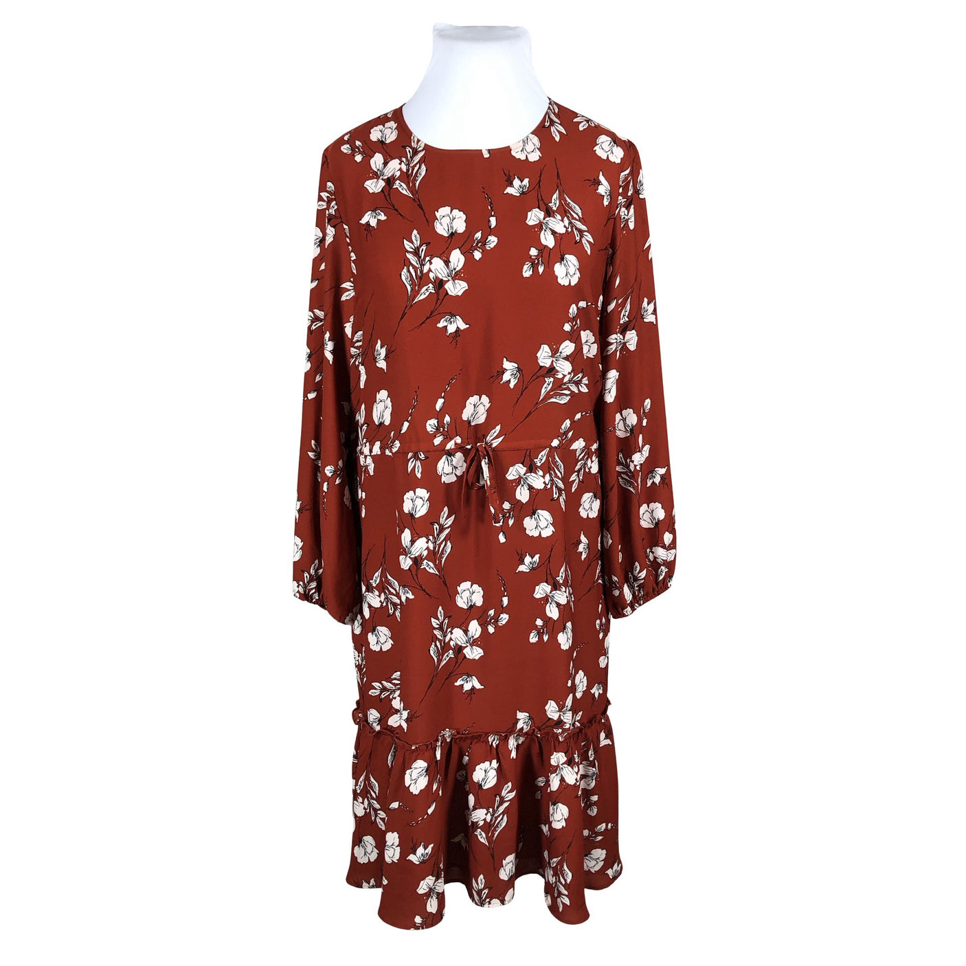 Unisex Your Face - Schiffon dress, size 42 - Red (1)