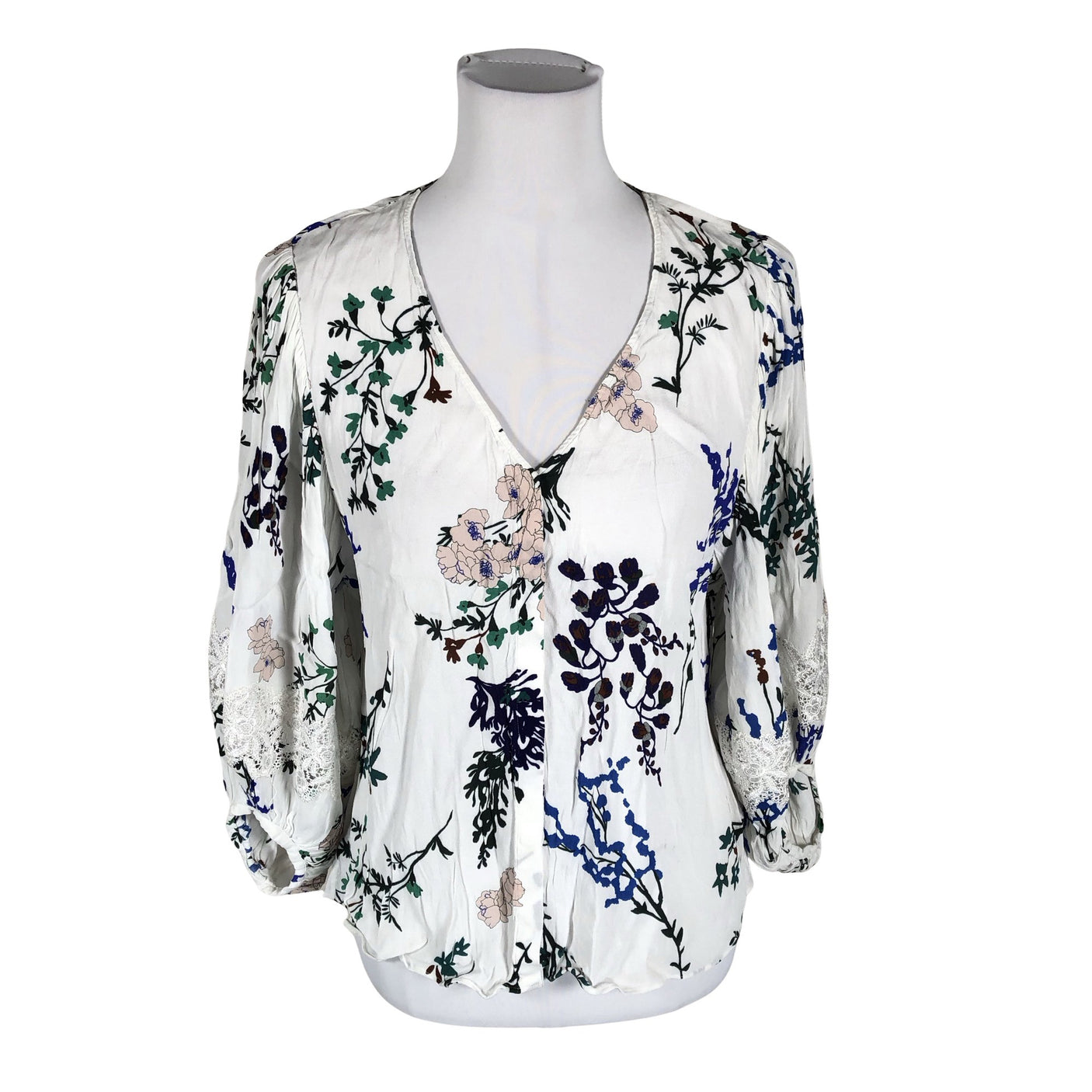 Unisex Massimo Dutti - Blouse, size 40 - White (1)