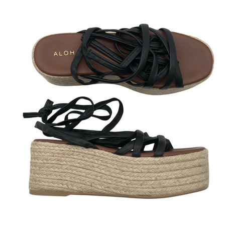 Unisex Alohas - Heeled sandals, size 38 - Black ()