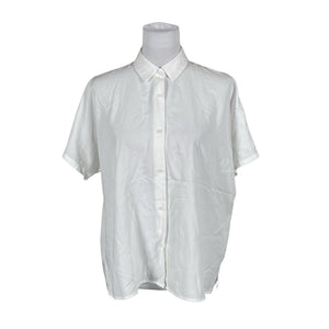 Unisex Uniqlo - Short-sleeved blouse, size 38 - White (1)