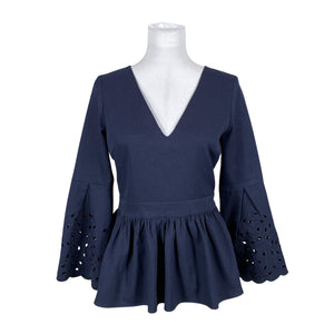 Unisex By Malina - Short-sleeved blouse, size 38 - Blue (1)