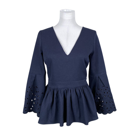 Unisex By Malina - Short-sleeved blouse, size 38 - Blue ()