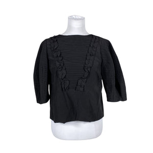 Unisex By Malina - Short-sleeved blouse, size 36 - Black (1)