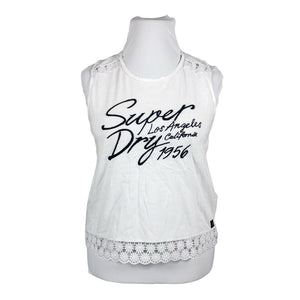 Unisex Superdry - Tricot tank top, size 42 - White (1)