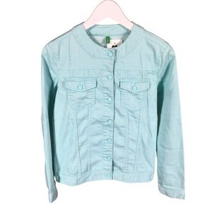 Unisex Benetton - Denim jacket, size 152 - 158 - Turquoise (1)