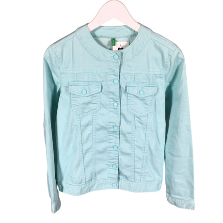 Unisex Benetton - Denim jacket, size 152 - 158 - Turquoise ()