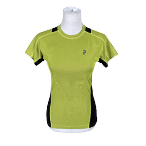 Unisex Peak Performance - Sports shirt, short sleeve, size 36 - Yellow (1)