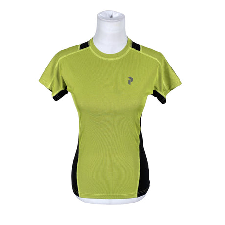 Unisex Peak Performance - Sports shirt, short sleeve, size 36 - Yellow ()