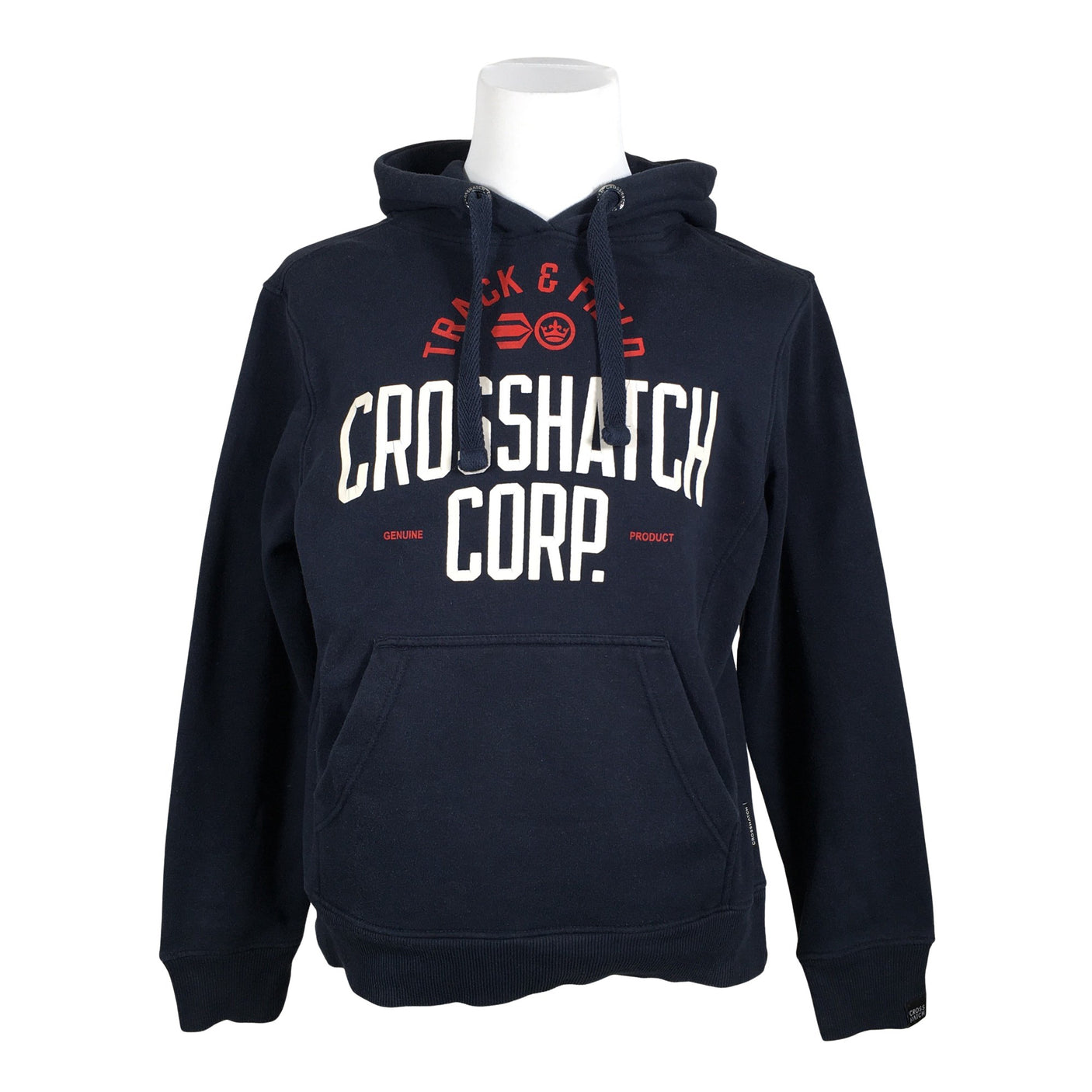 Unisex Crosshatch - Hoodie, size L - Blue (1)