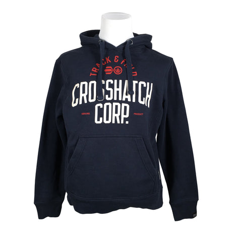 Unisex Crosshatch - Hoodie, size L - Blue ()