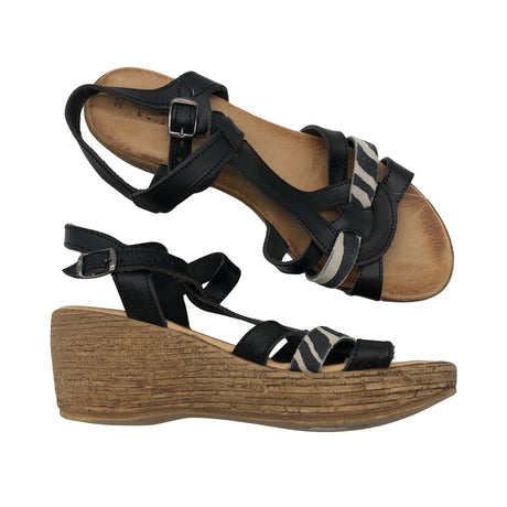 Unisex Tamaris - Wedge sandals, size 38 - Black ()
